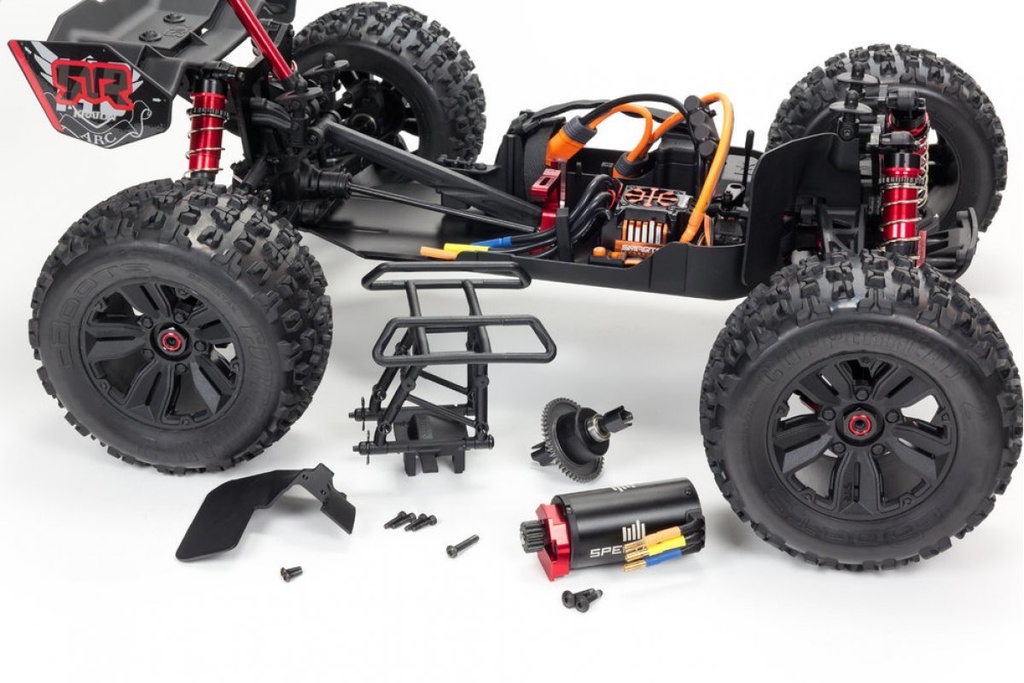 ARRMA 1/8 Kraton BLX (V5) Brushless RC Truggy - Red