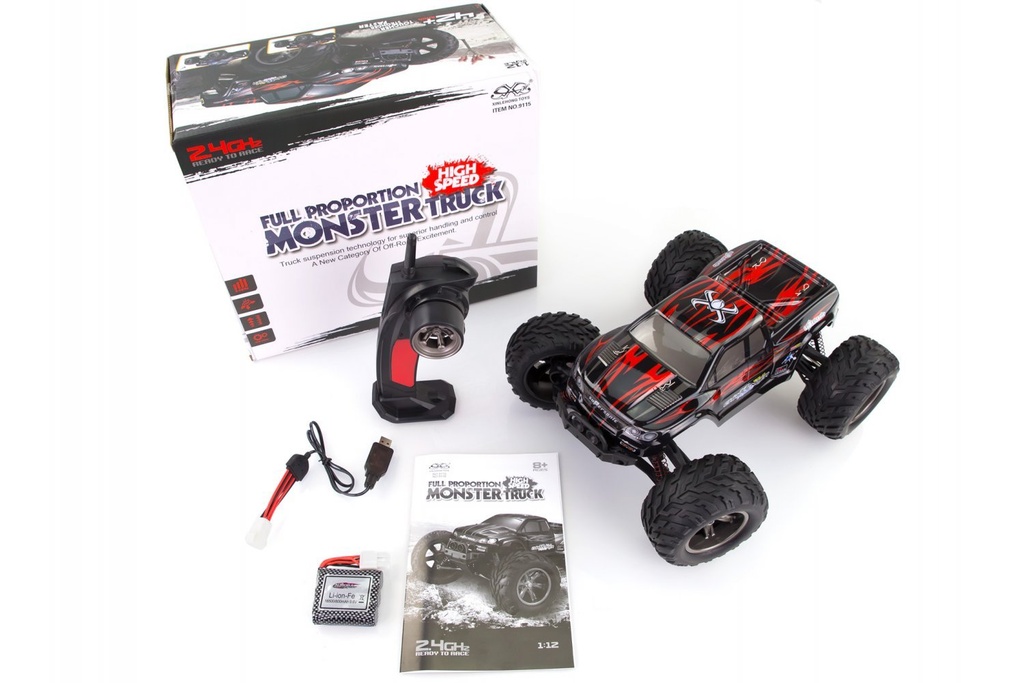 Xinlehong 1/12 Challenger Electric 2WD Off Road RC Monster Truck