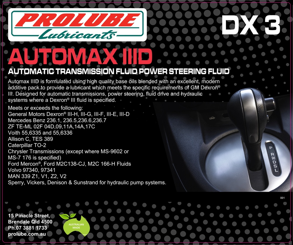 AUTOMAX DEXRON III 20L