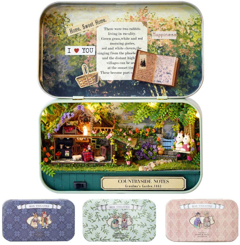 CUTEBEE Box Theatre Doll House Furniture Miniature 1:24
