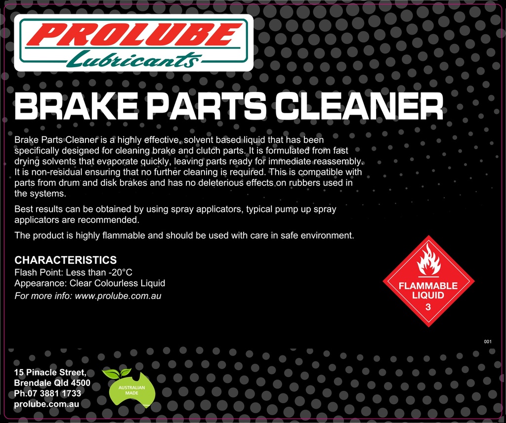 BRAKE PARTS CLEANER 20L