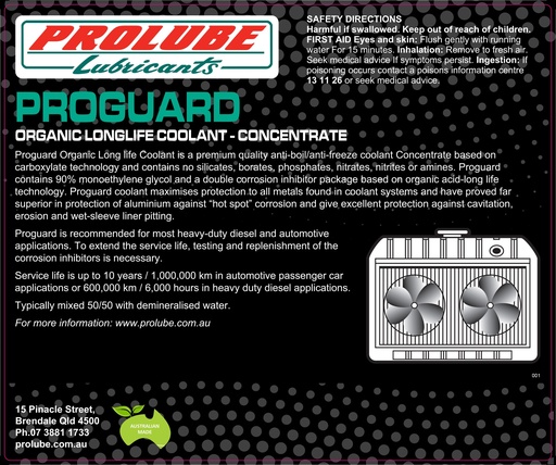 PROGUARD LONGLIFE COOLANT 5L