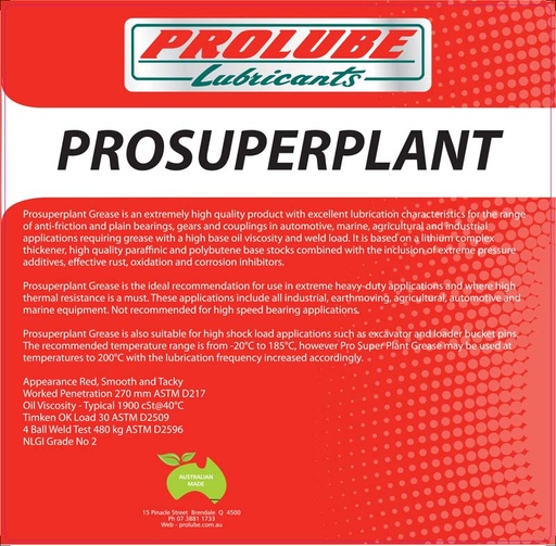 PROSUPERPLANT GREASE 20KG