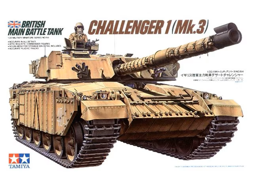 Tamiya 1/35 British MBT Challenger 1 (Mk.3) Tank Scaled | 35154